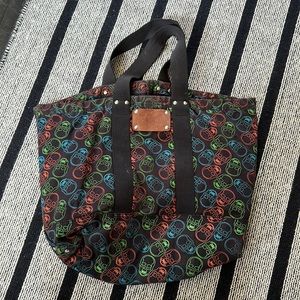 LUCIEN PELLAT FINET cloth tote skull motif